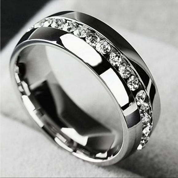 New Unisex Beautiful Titanium Steel Couple Rings - Picture 6 of 6